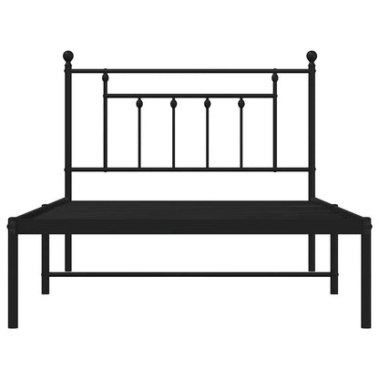 Bed Frame | Black | Steel | Single | Bed Frame | Rectangular | Industrial