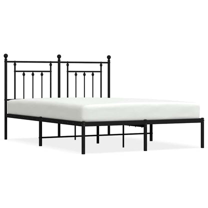 Bed Frame | Black | Steel | 140x190 cm | Bed Frame | Rectangular