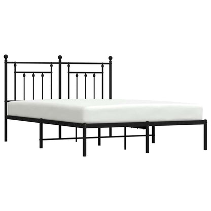 Bed Frame | Black | Steel | 140x190 cm | Bed Frame | Rectangular