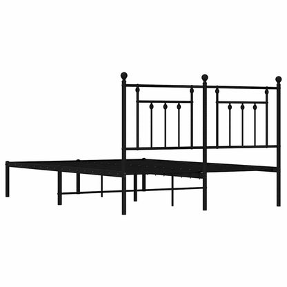 Bed Frame | Black | Steel | 140x200 cm | Bed Frame | Rectangular