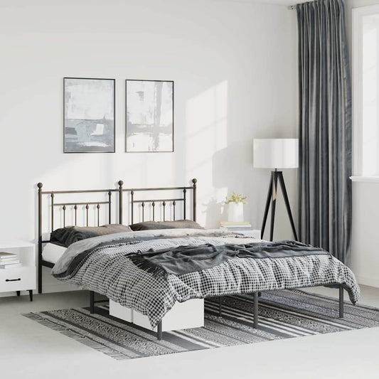 Bed Frame | Black | Steel | King Size | Bed Frame | Rectangular