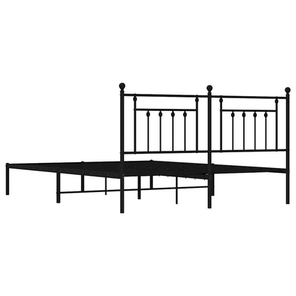 Bed Frame | Black | Powder-Coated Steel | Double | Bed Frame
