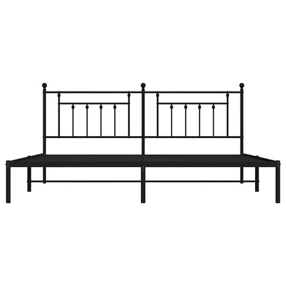 Bed Frame | Black | Powder-Coated Steel | Double | Bed Frame