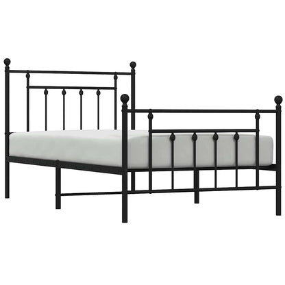 Bed Frame | Black | Powder-coated steel | Single | Industrial | Bed Frame