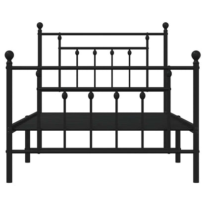 Bed Frame | Black | Powder-coated steel | Single | Industrial | Bed Frame