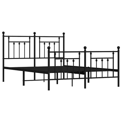 Bed Frame | Black | Powder-coated steel | Double bed size | Bed Frame