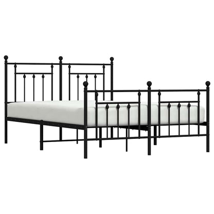 Bed Frame | Black | Powder-coated steel | Double bed size | Bed Frame