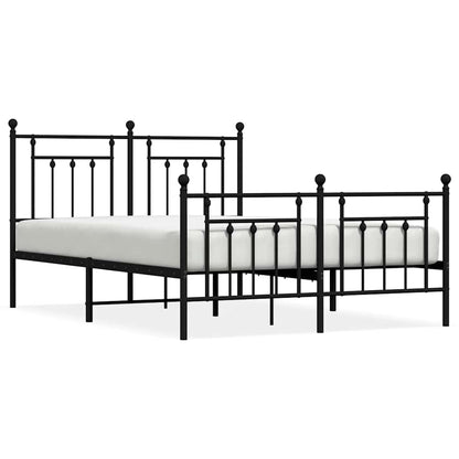 Bed Frame | Black | Steel | Double | Bed Frame | Rectangular | Industrial