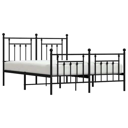 Bed Frame | Black | Steel | Double | Bed Frame | Rectangular | Industrial