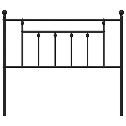 Metal Replace Headboard Black 100 cm