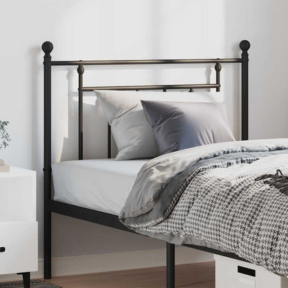 Metal Replace Headboard Black 100 cm