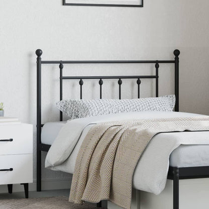 Metal Replace Headboard Black 107 cm