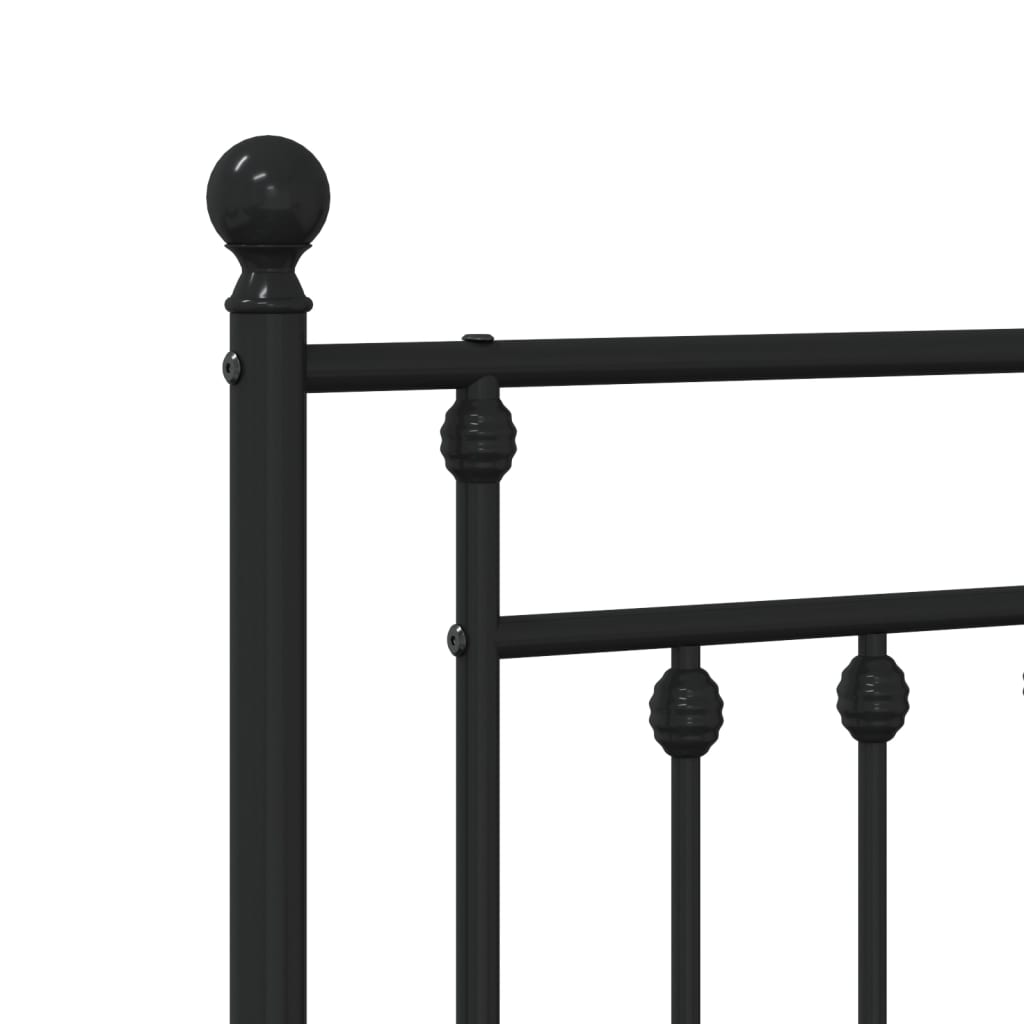 Metal Replace Headboard Black 107 cm