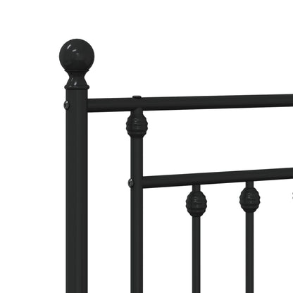 Metal Replace Headboard Black 107 cm