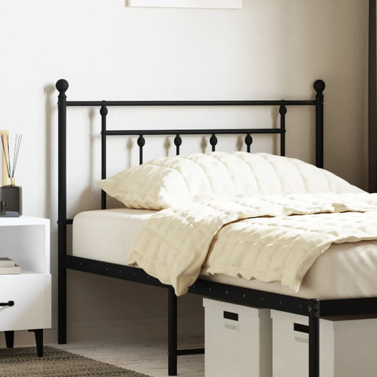 Metal Replace Headboard Black 107 cm