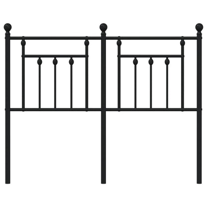 Metal Replace Headboard Black 120 cm
