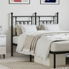 Metal Headboard Black 120 cm