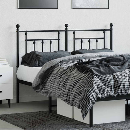 Metal Replace Headboard Black 140 cm