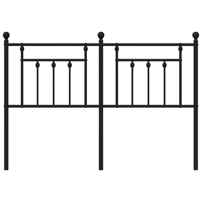 Metal Replace Headboard Black 140 cm