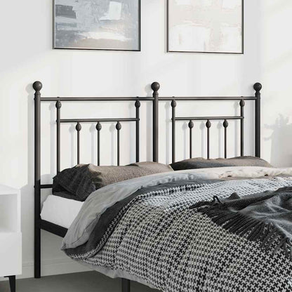 Metal Replace Headboard Black 150 cm
