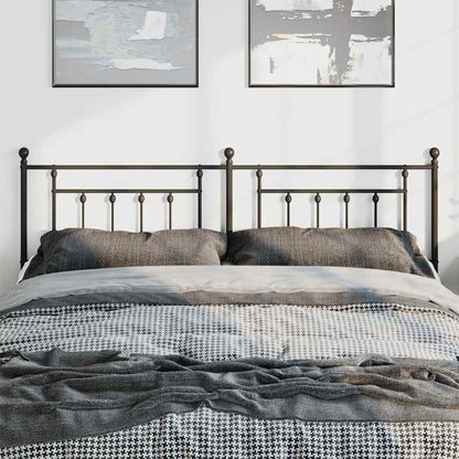 Metal Replace Headboard Black 193 cm