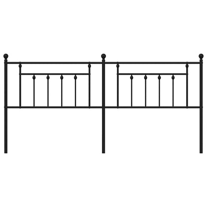 Metal Replace Headboard Black 193 cm