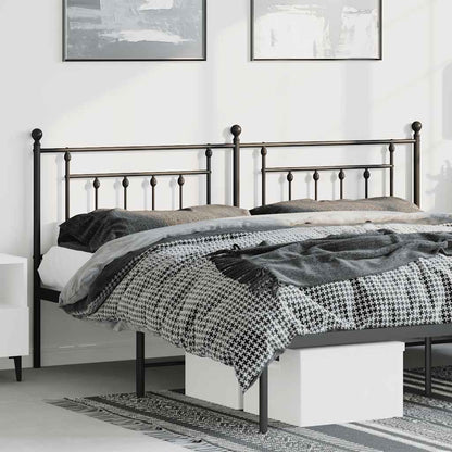 Metal Replace Headboard Black 193 cm