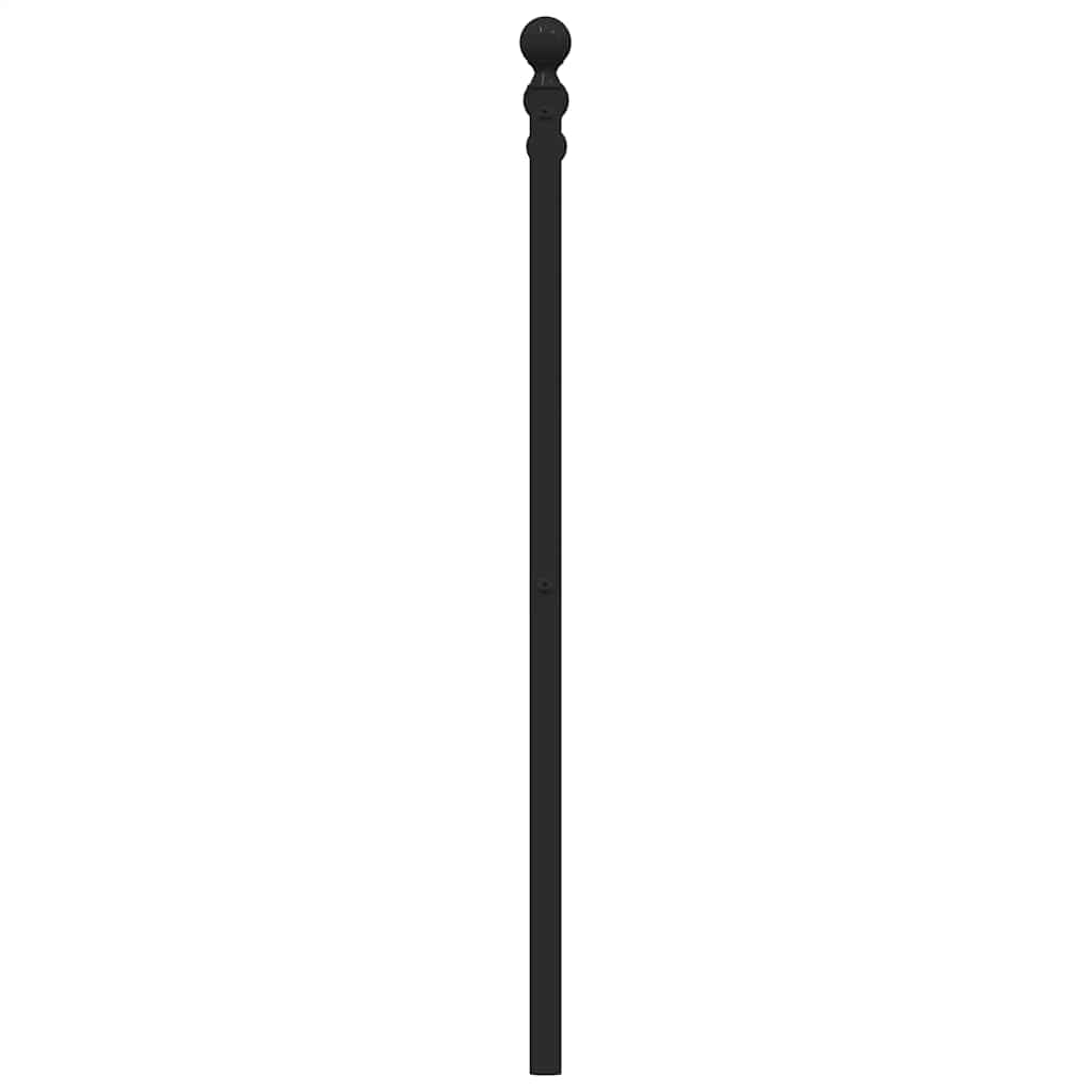 Metal Replace Headboard Black 200 cm