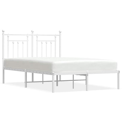 Bed Frame | White | Steel | Small Double | Bed Frame | Rectangular