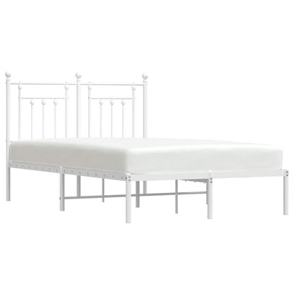 Bed Frame | White | Steel | Small Double | Bed Frame | Rectangular