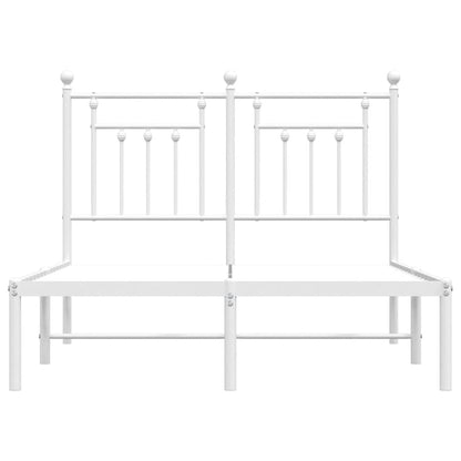 Bed Frame | White | Steel | Small Double | Bed Frame | Rectangular