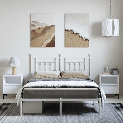 Bed Frame | White | Powder-coated steel | King Size | Bed Frame