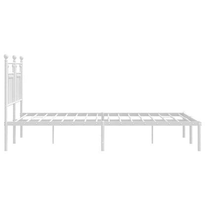 Bed Frame | White | Powder-coated steel | King Size | Bed Frame