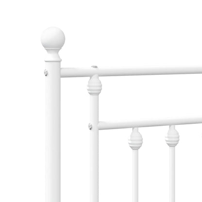 Bed Frame | White | Powder-coated steel | King Size | Bed Frame