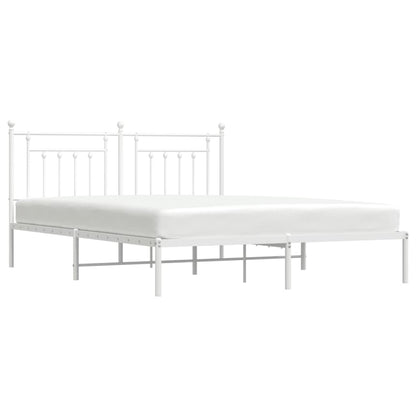 Bed Frame | White | Powder-coated steel | 160x200 cm | Bed Frame