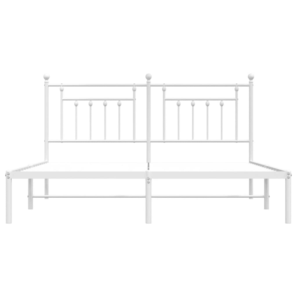Bed Frame | White | Powder-coated steel | 160x200 cm | Bed Frame