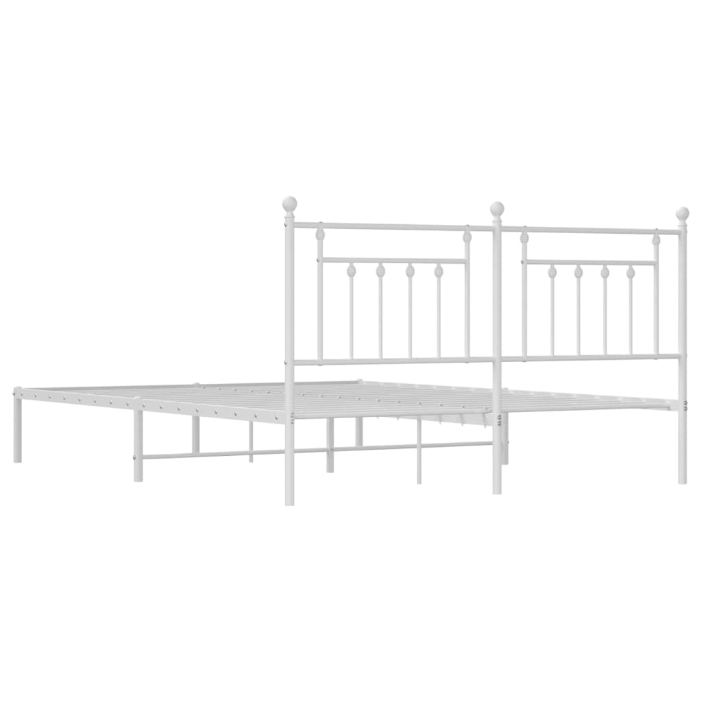 Bed Frame | White | Powder-coated steel | 160x200 cm | Bed Frame