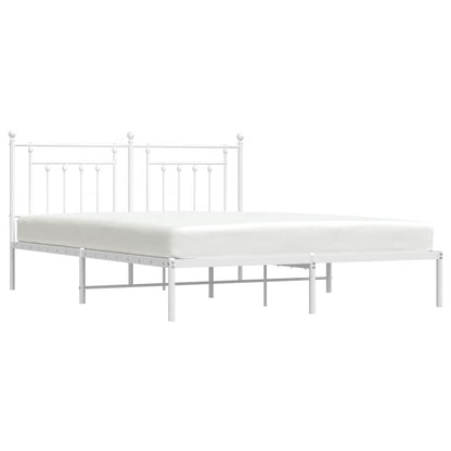 Bed Frame | White | Powder-Coated Steel | Super King | Bed Frame