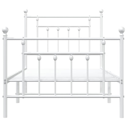 Bed Frame | White | Powder-coated steel | Single |  Durable  | Bed Frame