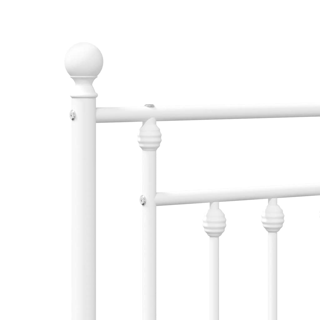 Bed Frame | White | Powder-coated steel | Single |  Durable  | Bed Frame