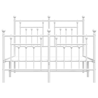 Bed Frame | White | Powder-Coated Steel | Small Double | Bed Frame