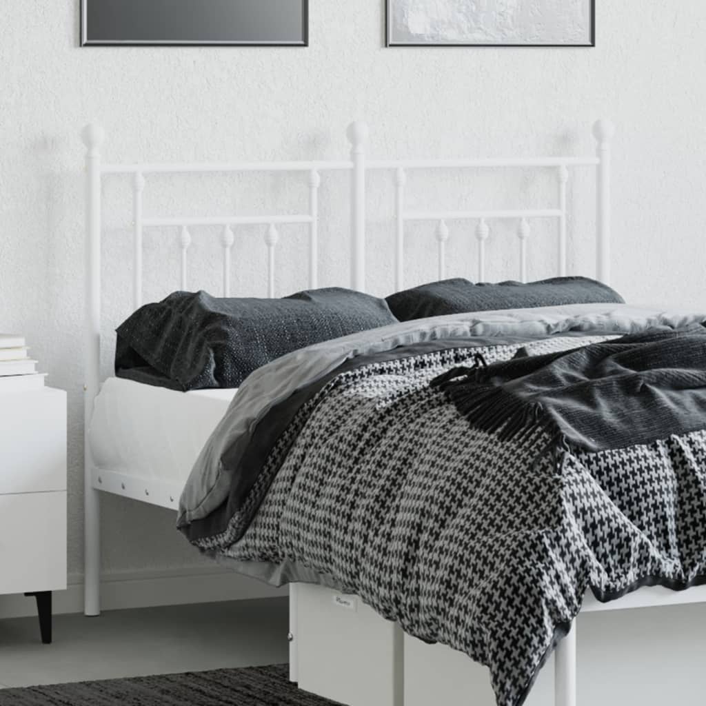 Metal Replace Headboard White 120 cm