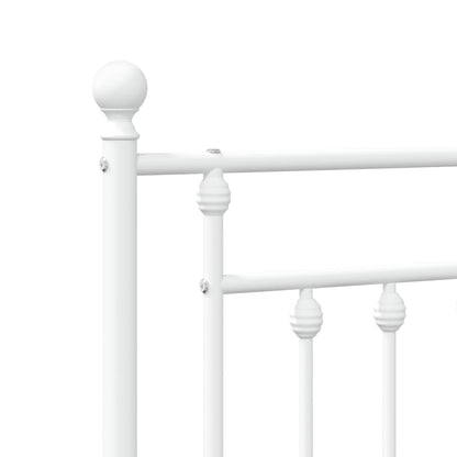Metal Replace Headboard White 120 cm
