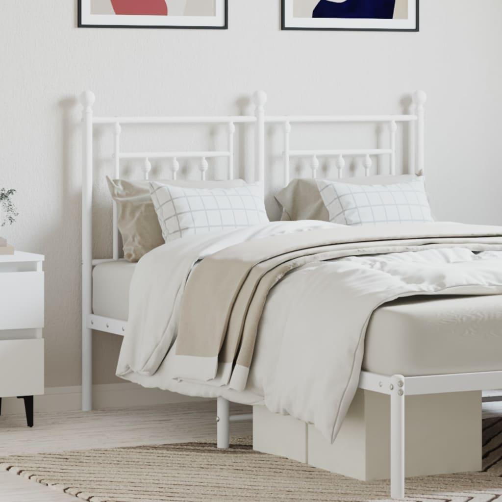 Metal Replace Headboard White 120 cm