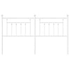 Metal Headboard White 180 cm