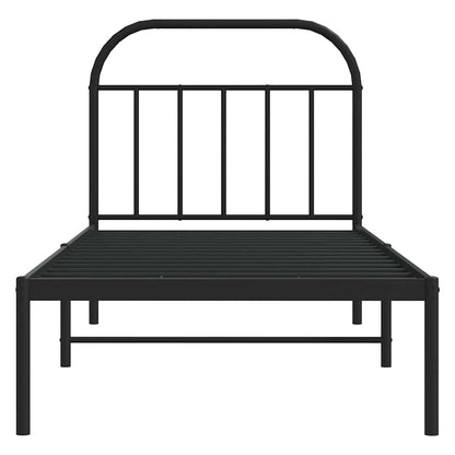 Bed Frame | Black | Powder-coated Steel | Single | Bed Frame