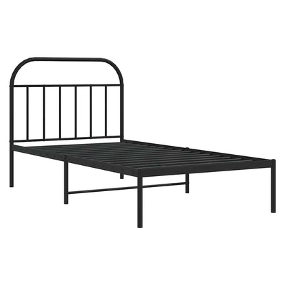 Bed Frame | Black | Powder-Coated Steel | Single | Bed Frame