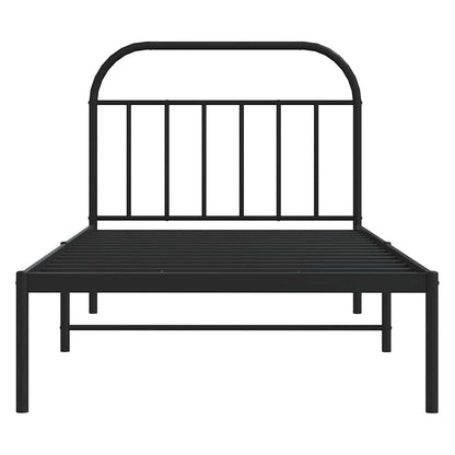 Bed Frame | Black | Powder-Coated Steel | Single | Bed Frame