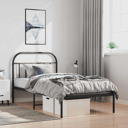 Bed Frame | Black | Powder-Coated Steel | Single | Bed Frame