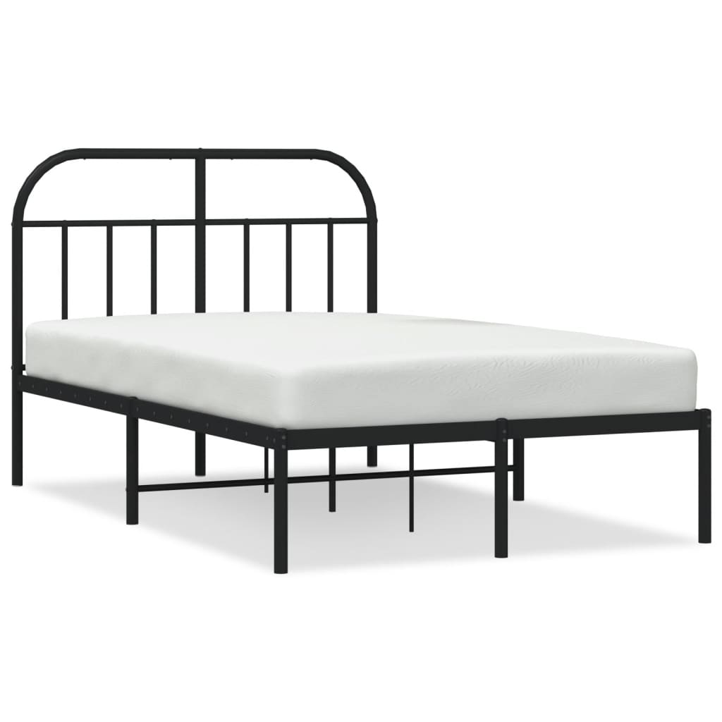 Bed Frame | Black | Steel | Small Double | Bed Frame | Rectangular